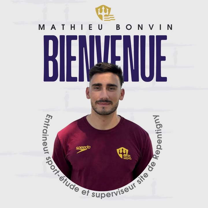 Neptune Natation accueille Mathieu Bonvin comme nouvel entraîneur adjoint et responsable…